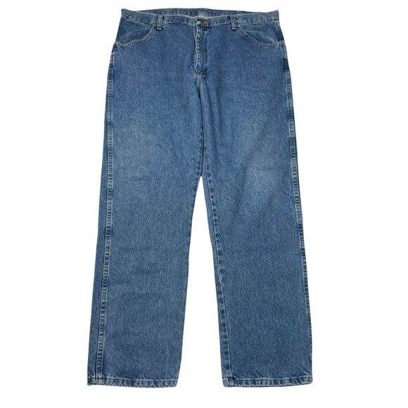 Rustler VTG Y2K Regular Fit Straight Leg Jeans Denim Stonewash Mens 40x32 - Picture 1 of 6